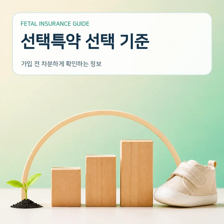 태아보험 선택특약 선택 기준