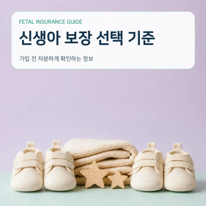태아보험 신생아 보장 선택 기준