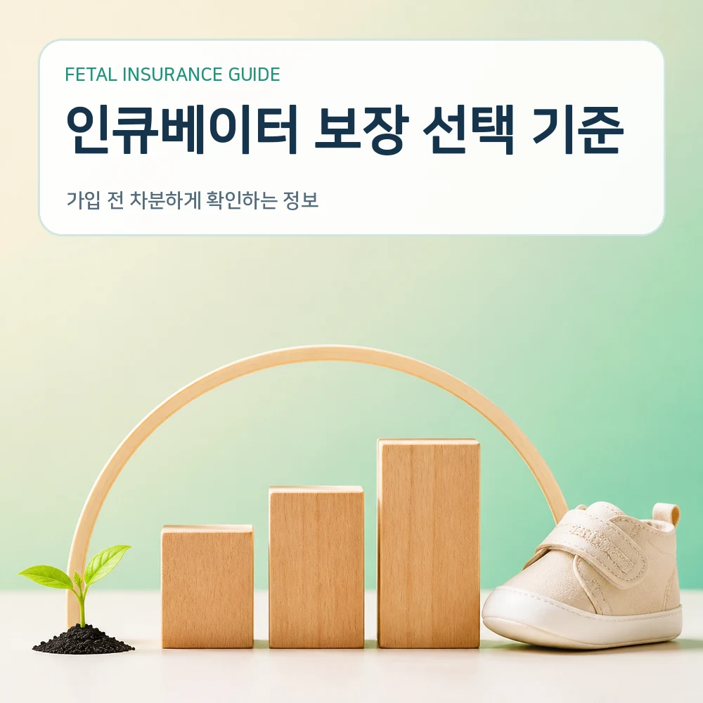 태아보험 인큐베이터 보장 선택 기준