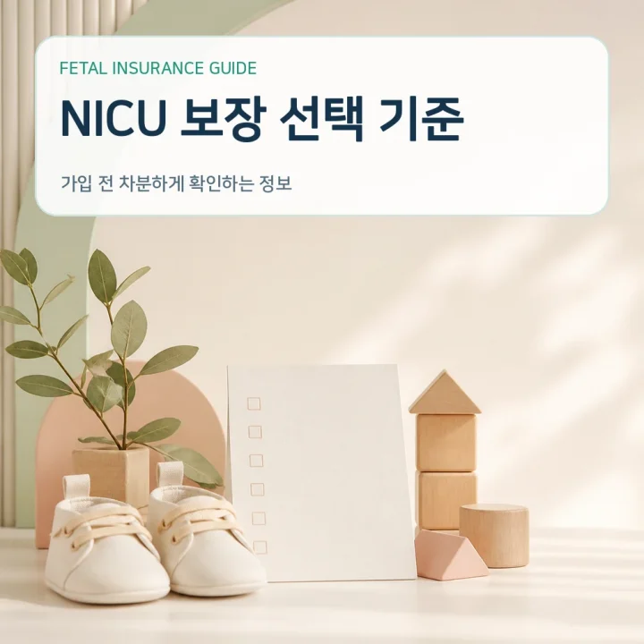 태아보험 NICU 보장 선택 기준